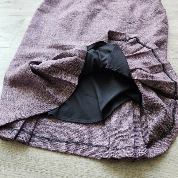 Tweed blend retro pencil skirt - Picture 3 of 4